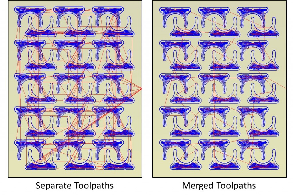 Separate vs Merged Toolpaths